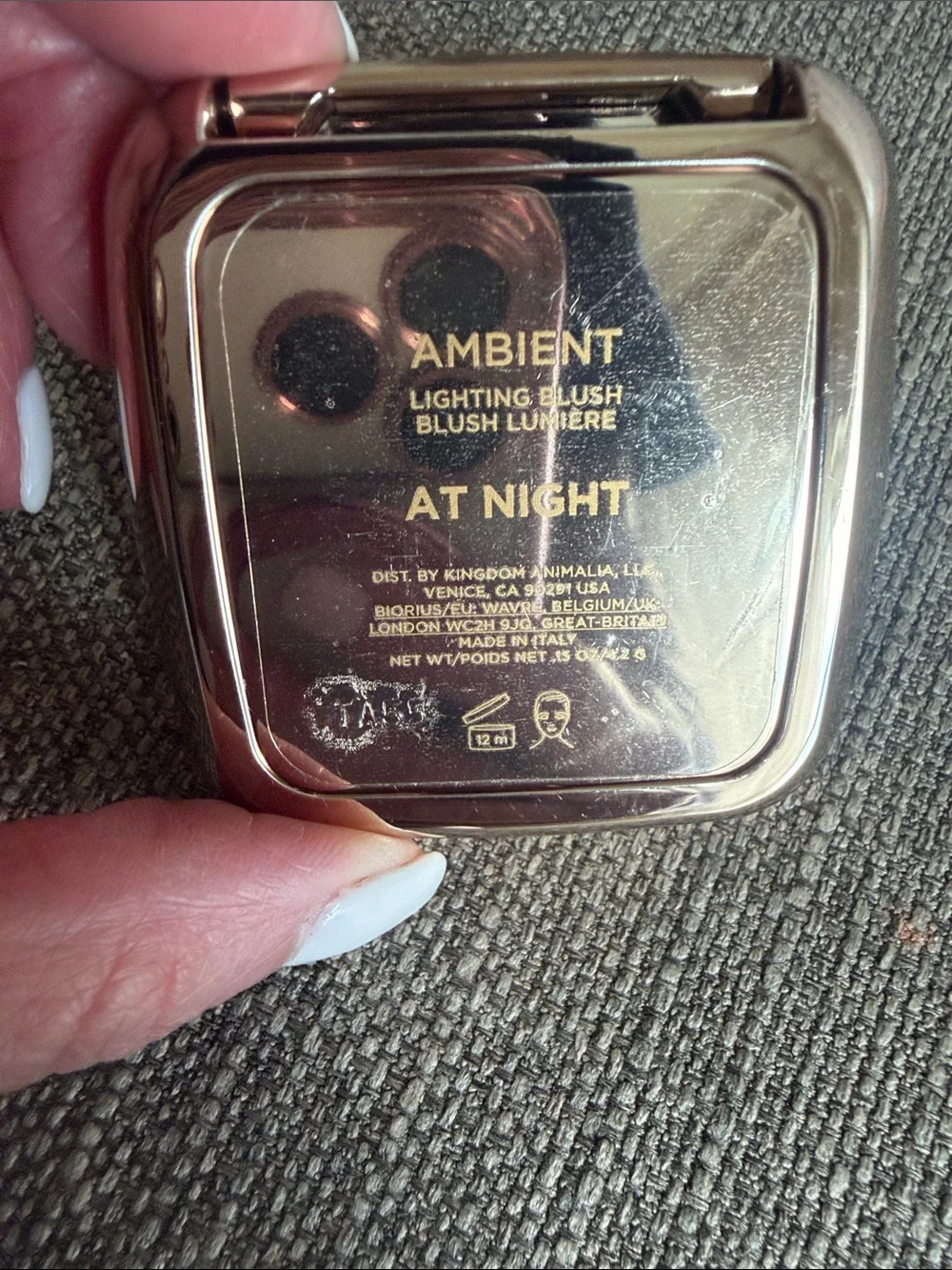 Hourglass at night Ambient lightening blush full size